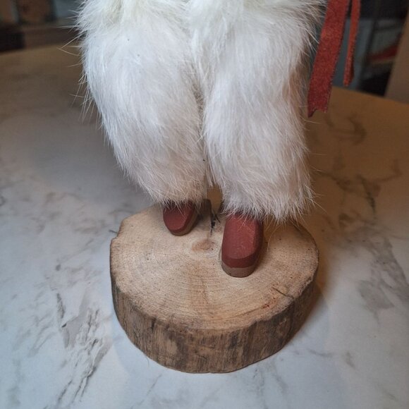 Kachina Doll Bear Mask BYLD Vintage Native American God Legend Folk Art Shell - Picture 7 of 15